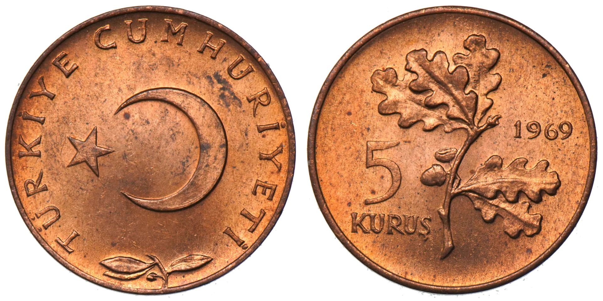 5 Kuruş 1969 ÇİL