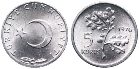 5 Kuruş 1976 ÇİL