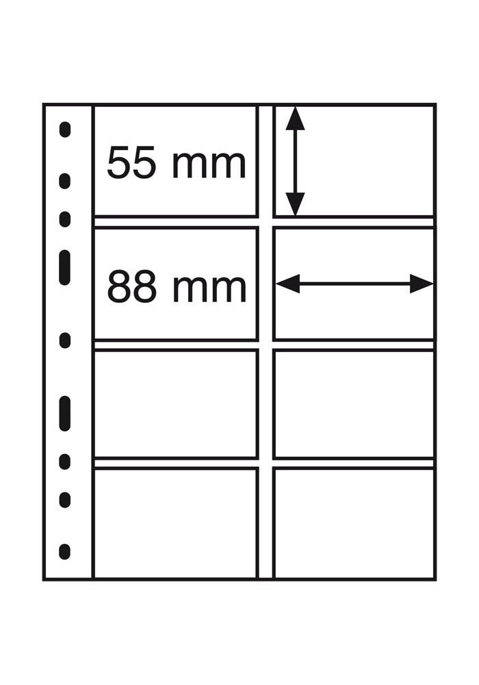 Optima 4VC Telefon Kartı veya 5x8cm Karton Kapama Sayfası (10'lu Paket)