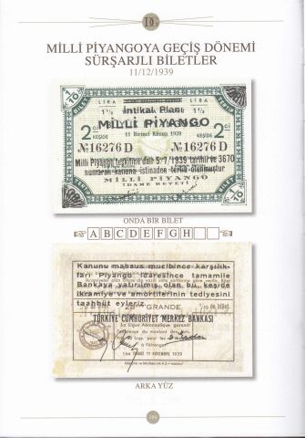 Tayyare Piyangoları ve Ziraat Bankası Lotaryaları Kataloğu, 1898-1940. Doğan Güral Koleksiyonu