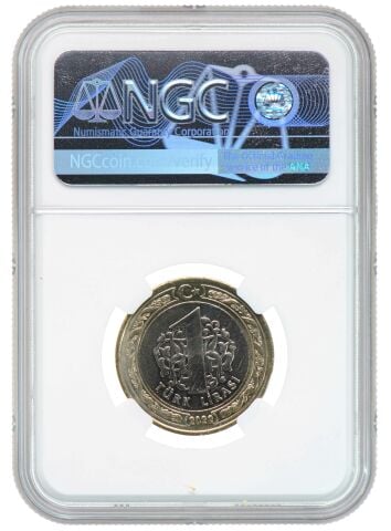 NGC SERTİFİKALI - 1 Lira 2022 - Çanakkale Köprüsü Açılışı