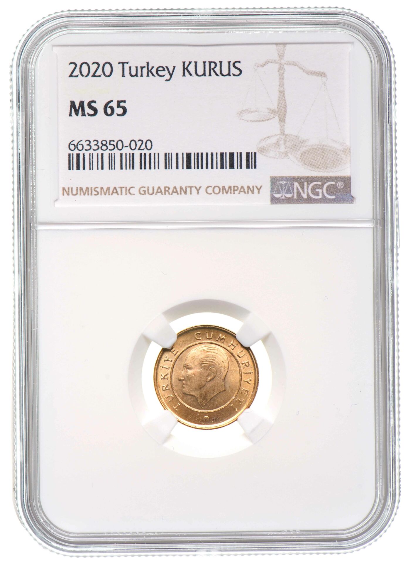 NGC SERTİFİKALI - 1 Kuruş 2020