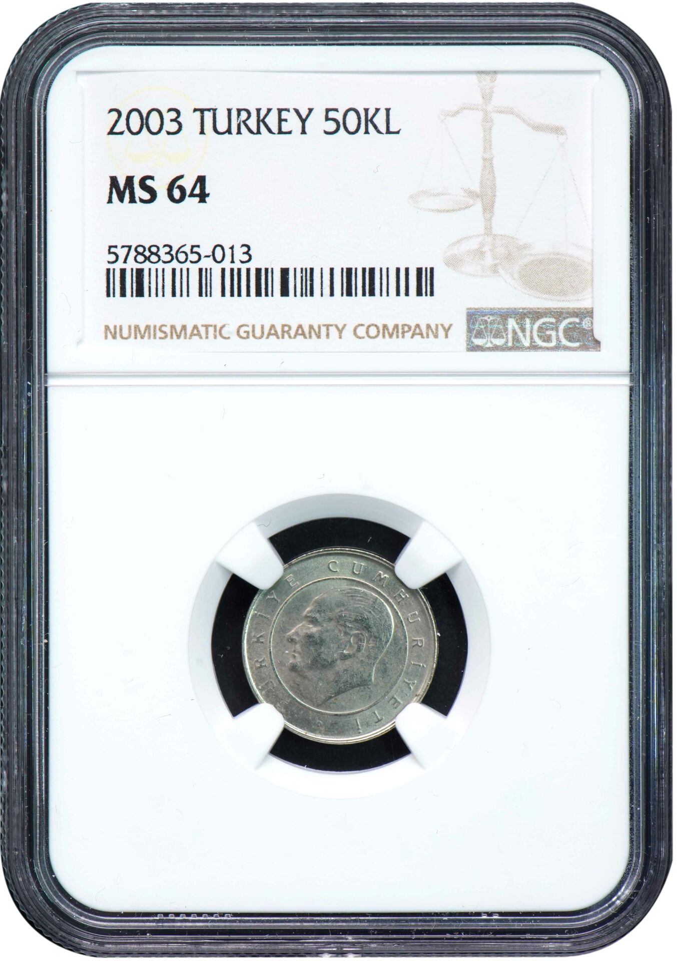 NGC SERTİFİKALI - 50.000 Lira 2003