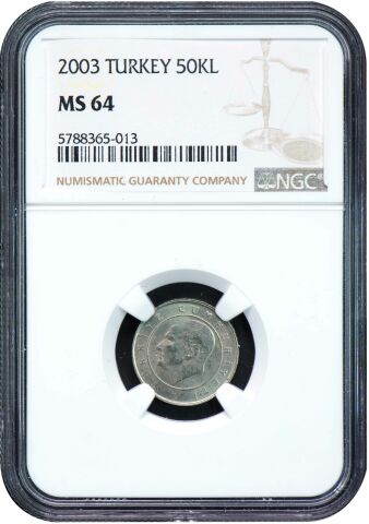 NGC SERTİFİKALI - 50.000 Lira 2003