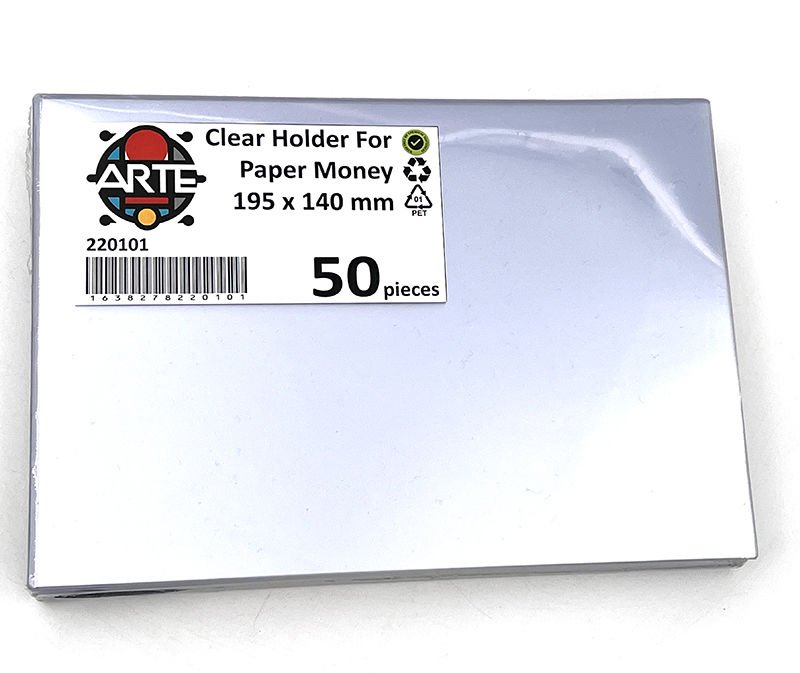 ARTE - Şeffaf Zarf 195x140mm (50'li Paket)