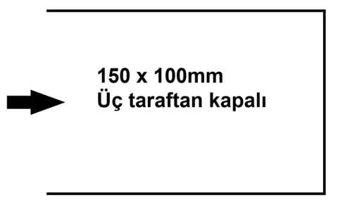 ARTE - Şeffaf Zarf 150x100mm (50'li Paket)