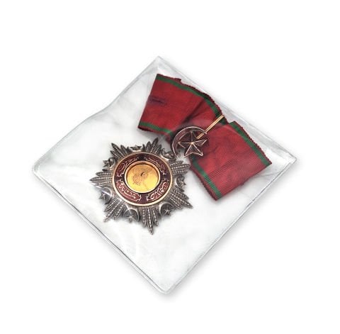 Madalya ve Nişanlar için Şeffaf Zarf 90x90mm (50'li paket)