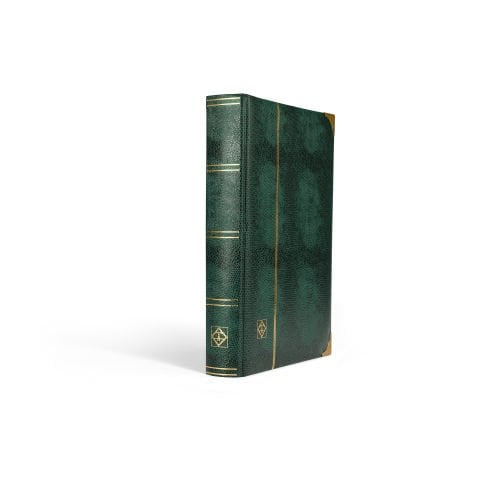 Leuchtturm Pul Defteri - Metal Köşebentli Crocodile Comfort Deluxe A4 (64 siyah sayfa) YEŞİL cilt