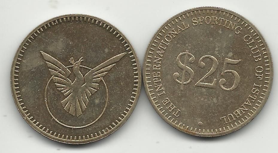 Uluslararası Spor Klübü Istanbul 25 $,dev boy 37.5 mm