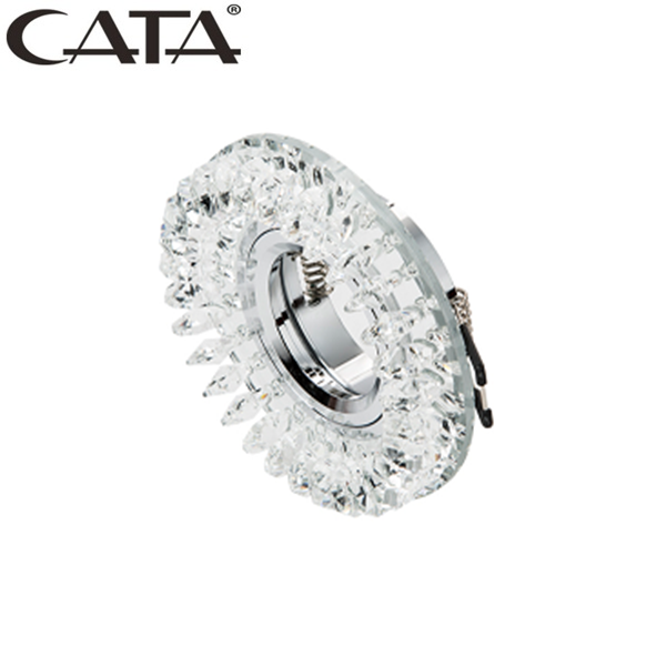 CATA CT 6569 Kristal Cam Spot Armatür GU10-MR16  DUYLU CT-6569 [ Ampul Ve Soket Dahil Değildir ]