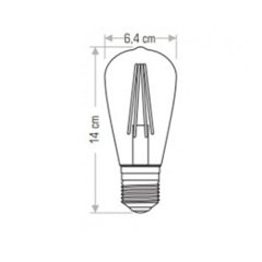 CATA CT 4284 6W E27 Rustik Dekoratif Led Ampul 2700K CT-4284