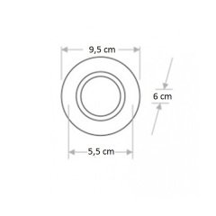 CATA CT 6552 Cam Spot Armatür Lale CT-6552 [ Ampul Ve Soket Dahil Değildir ]