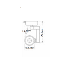 CATA CT 5325 32W Cob Ledli Ray Spot Aydınlatma Armatürü CT-5325