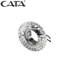 CATA CT 6600 Kristal Cam Spot Armatür Led Çerçeveli GARDENYA( 4000 k )GU10-MR16  DUYLU CT-6600 [ Ampul Ve Soket Dahil Değildir ]