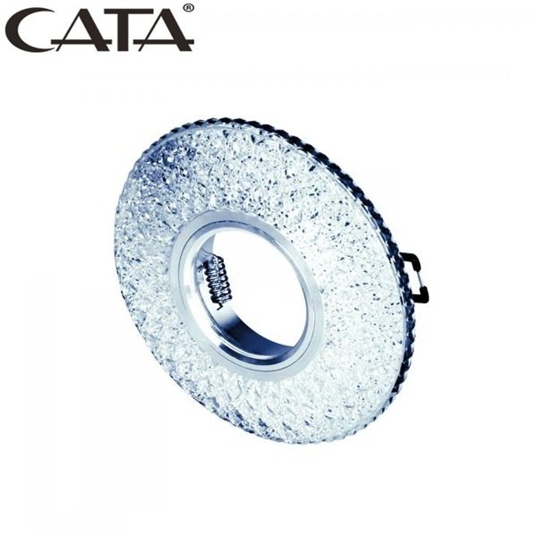 CATA CT 6615 Kristal Cam Spot Armatür Led Çerçeveli YAĞMUR ( 4000 K )GU10-MR16  DUYLU CT-6615 [ Ampul Ve Soket Dahil Değildir ]