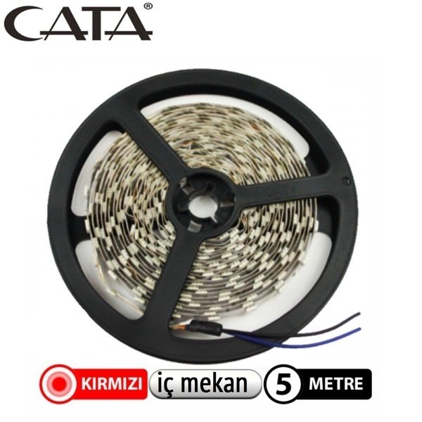 CATA CT 4482 10 Çip Şerit Led KIRMIZI İÇ MEKAN CT-4482 5 METRE FİYATIDIR