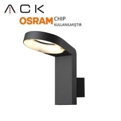 Teras WLA Bahçe Duvar APLİK - Aydınlatma Armatürü -Antrasit Gövde-6W Led Günışığı - AG43-02702