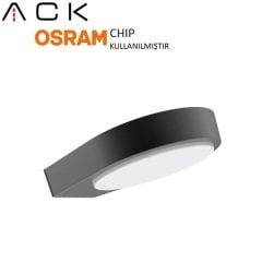 Norma - D - Bahçe Duvar APLİK - Aydınlatma Armatürü -Antrasit Gövde-10W Led Günışığı - AG40-01202