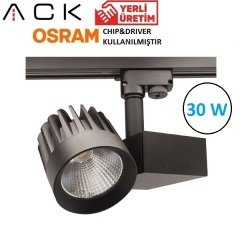 30W Ledli Ray Spot - Siyah Kasa -MONOFAZE Soketli -4000K-AD30-04511 Alım Yapmadan Önce Stok Bilgisi Alınız