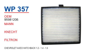 CHEVROLET AVEO (T250) ( 11-16 )  MODEL İÇİN POLEN FİLTRESİ