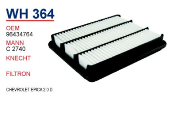 Chevrolet Epica 2.0 Dizel Hava Filitresi