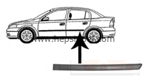 Opel Astra G Arka Kapı Bandı Sol Taraf