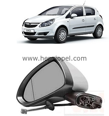 Opel Corsa D Dış Dikiz Aynası Komple Elektrikli Sol