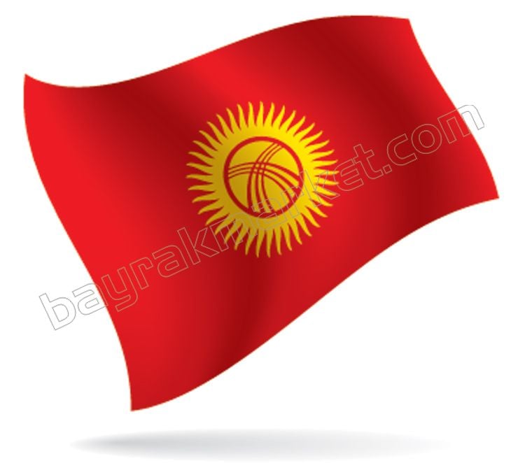 Kırgızistan Masa Bayrağı