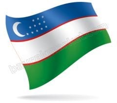 Özbekistan Masa Bayrağı