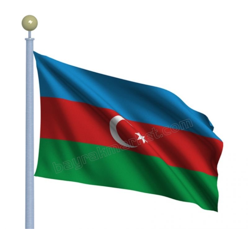 Azerbaycan Gönder Bayrağı 70x105 cm