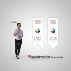 50x150 Özel Kırlangıç Bayrak