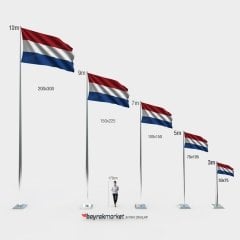 Hollanda Gönder Bayrağı 100x150 cm