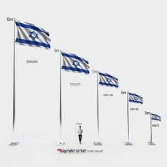 İsrail Gönder Bayrağı 50x75 cm