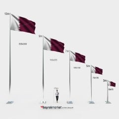 Katar Gönder Bayrağı 70x105 cm