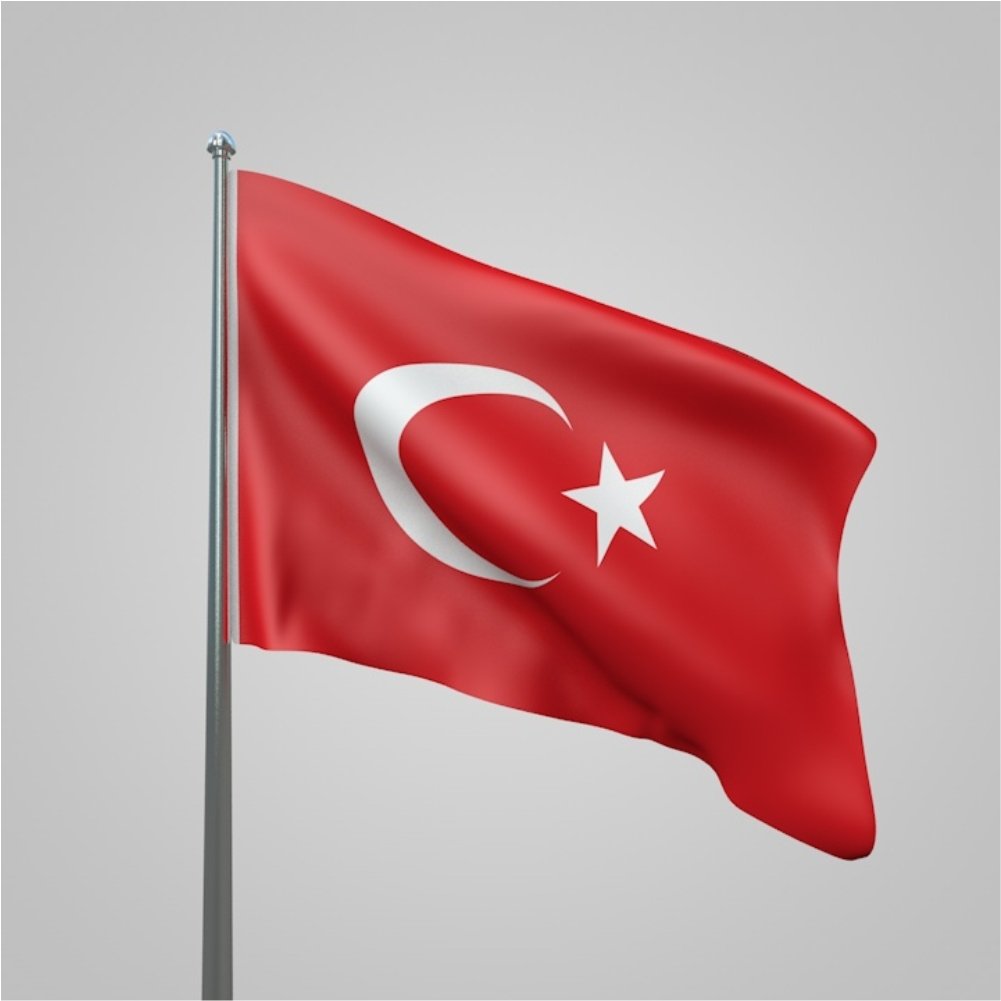 Orta Boy Türk Bayrakları