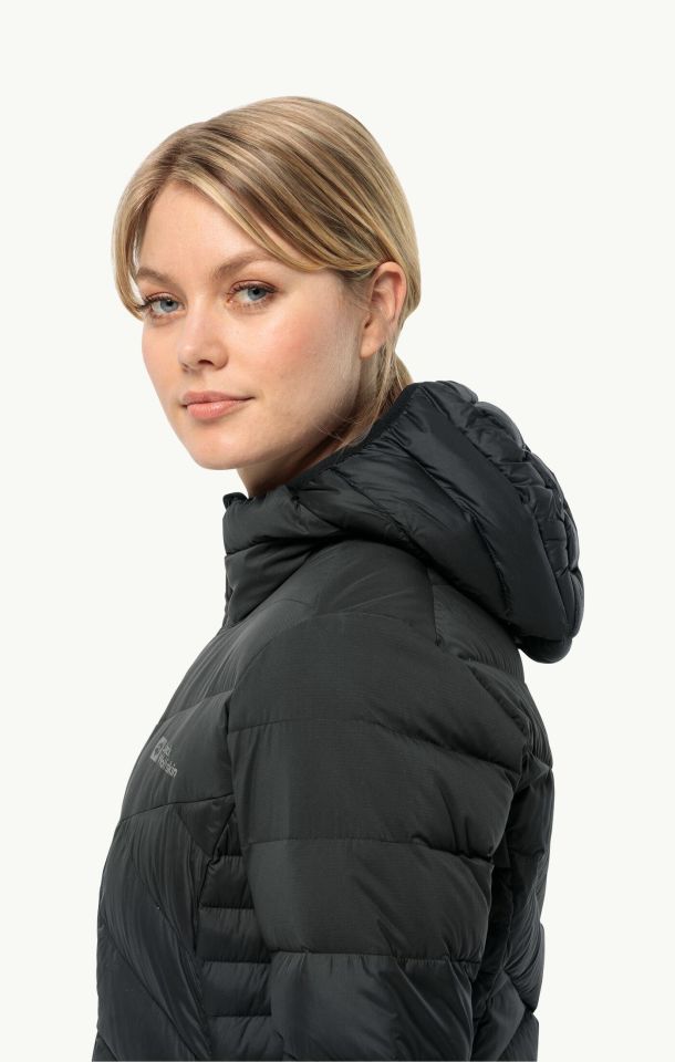 Jack Wolfskin Tundra Down Coat Kadın Outdoor Mont-1207751BLK