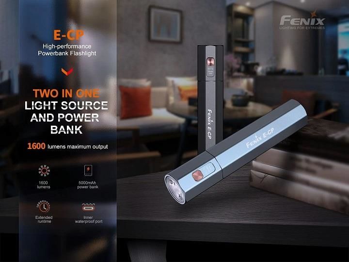 Fenix E-CP Yüksek Performanslı Powerbank El Feneri 1600 Lümen-FENİXE-CP