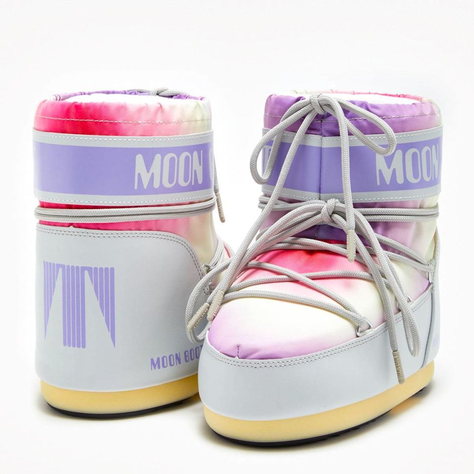 Moon Boot Icon Low Tie Dye Kadın Kar Botu-14094200GGR