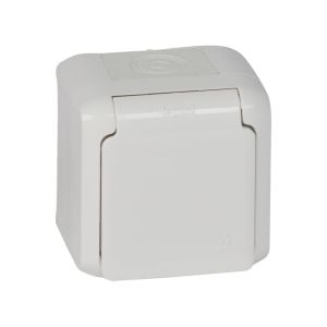 Legrand Forix Nemli Yer Ip44 Sıva Üstü Mekanizma Beyaz Kapaklı Çocuk Korumalı Topraklı Priz 782373