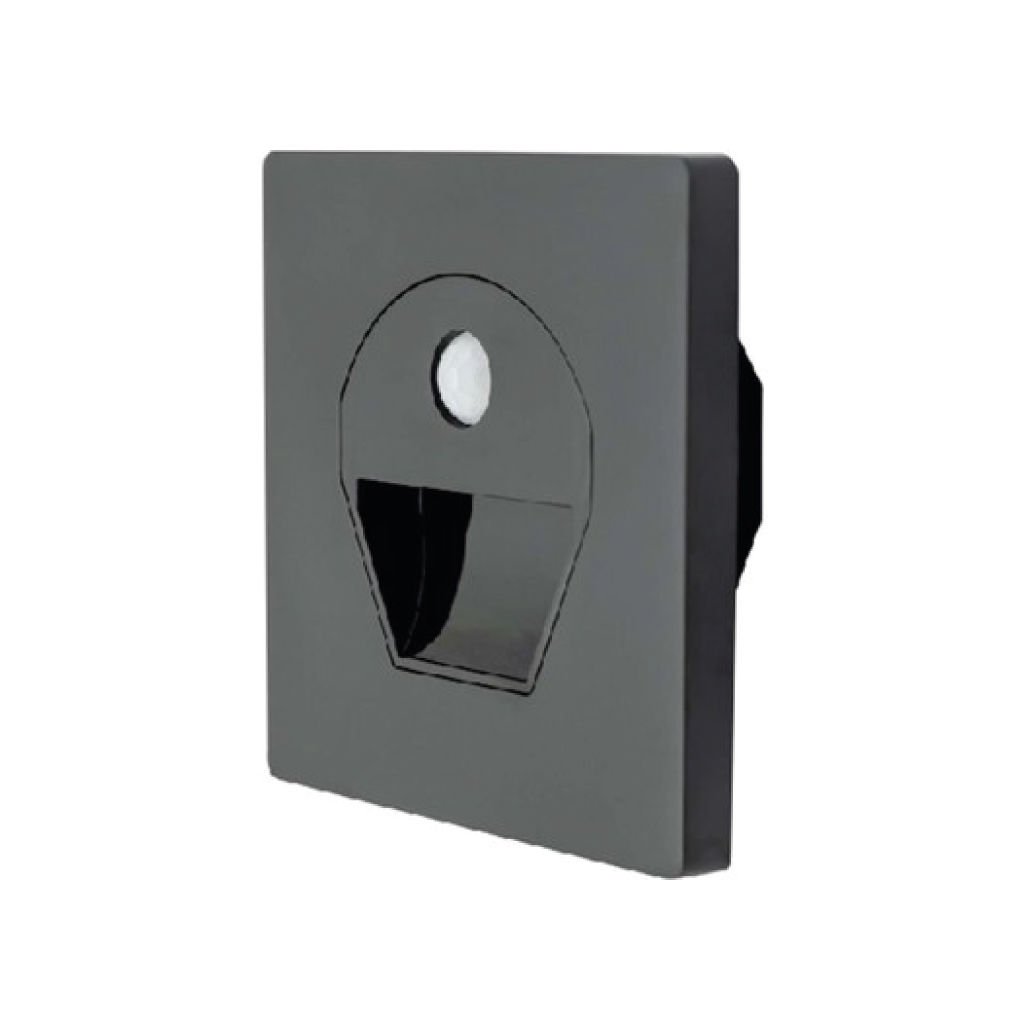 Cata 1W Sensörlü Siyah Kasa Koridor Armatürü Beyaz 6400K CT-5170B