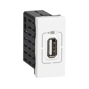 Legrand Armada Beyaz 1Modül İki Çıkışlı 5V 750Ma Kendinden Usb Çıkışlı Priz 077591