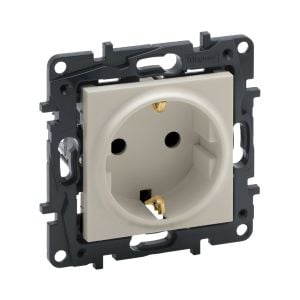 Legrand Raventi Krem Çocuk Korumalı Topraklı Priz 768415
