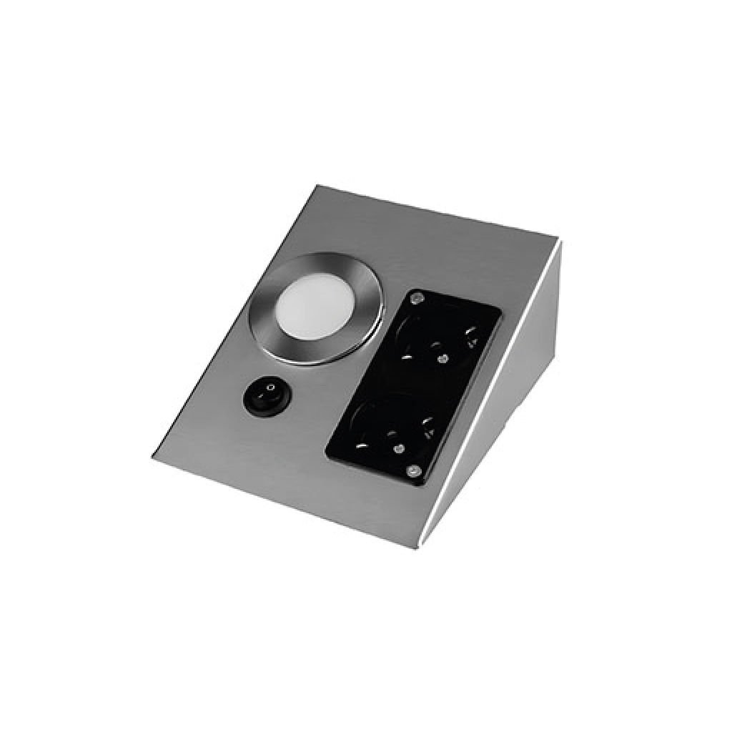Cata 2W Çift Prizli Tezgah Altı Üçgen Spot Aydınlatma Beyaz 6400K CT-5109B