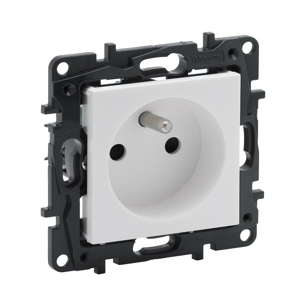 Legrand Raventi Beyaz Fransız Standardı Topraklı Priz (Ups) 768117
