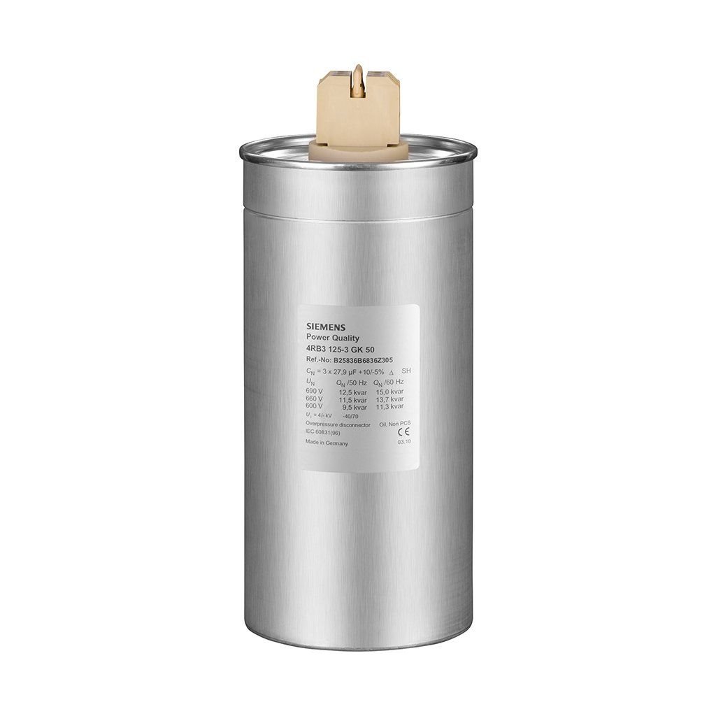 Siemens 4RB2100-3EA50 Kondansatör 400V 10 Kvar Trifaze Bağlantılı 50 Hz Mkp Tip-Phicap