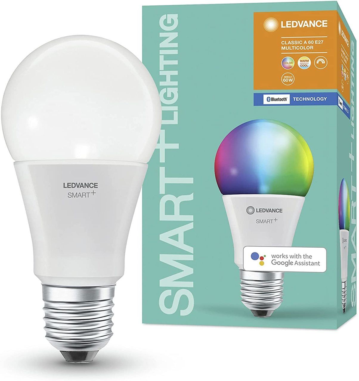 Ledvance Smart+Family Bluetooth Kumandalı BTA60 RGB 9W E27 4058075208469