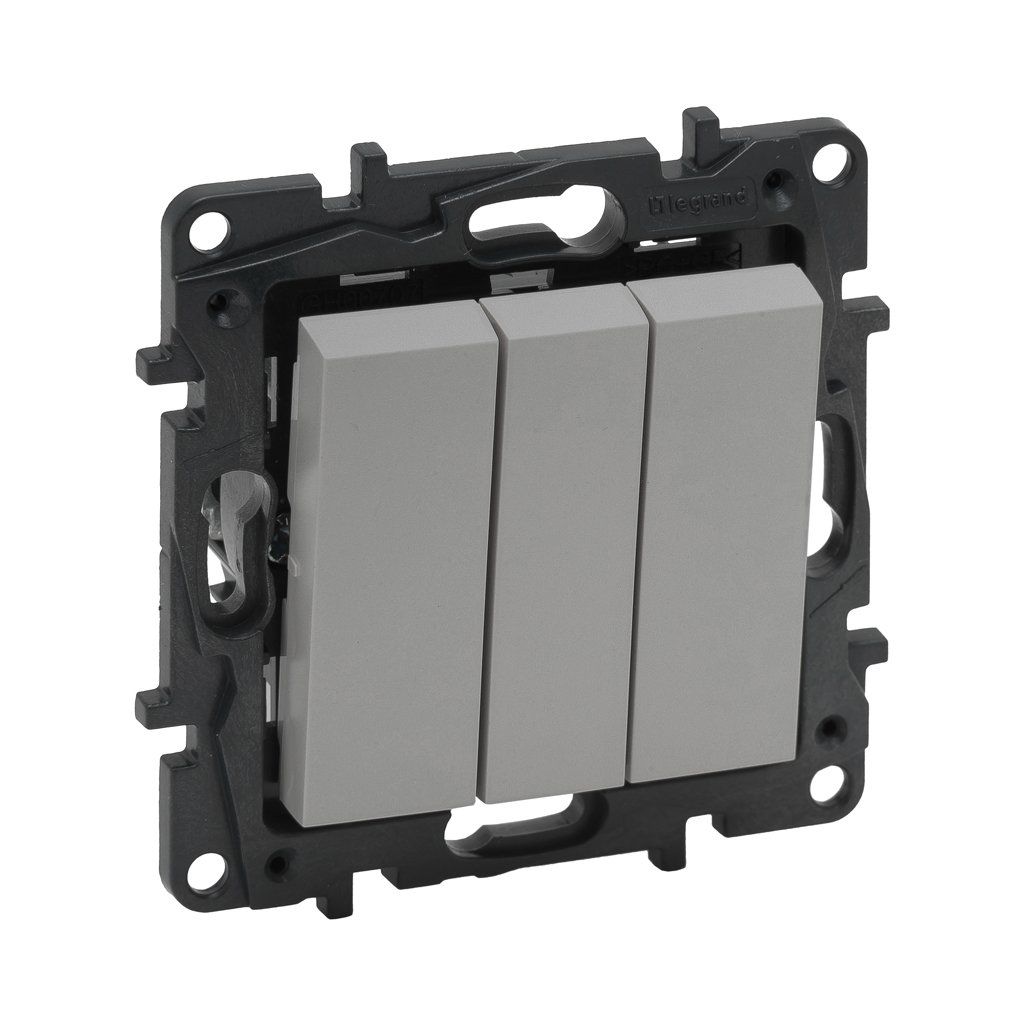Legrand Raventi Selectıon Kumanda Mekanizması Alüminyum Üçlü Anahtar 768203