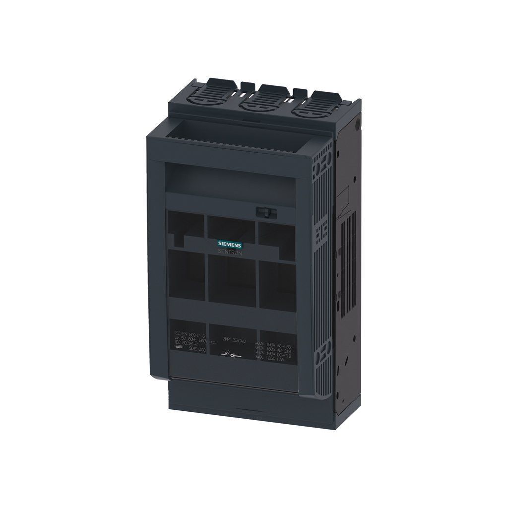 Siemens 3NP1133-1CA10 3Np1 160A Tipi Nh-Bıçaklı Yassı Bağlantılı Önden Ve Dipten Tespitli Tip Boy 00 Ve 000