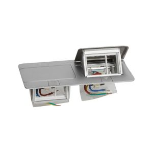 Legrand 6 (2X3)Modül Donalabilir Masa Veya Döşeme Altı Buat Mat Alüminyum054012