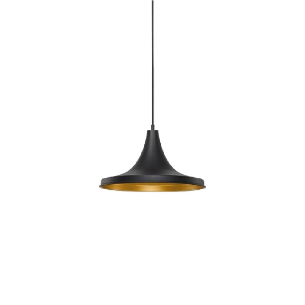 Cata Dekoratif Sarkıt Armatür Siyah+ Gold E27 100Cm Kablo + 28Cm Armatür CT-8213
